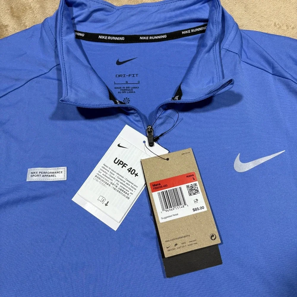 Nike Dri-FIT Element Flash 1/2-Zip Running Top FB8556-450 LARGE‎ NWT